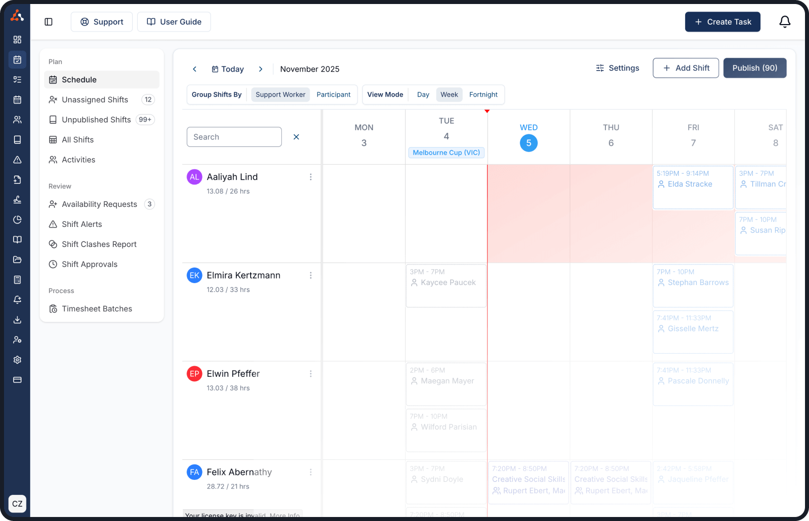 Astalty dashboard screenshot