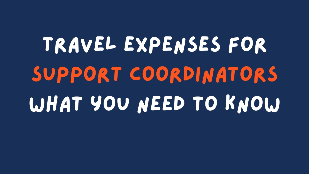 Charging for Travel as a Support Coordinator