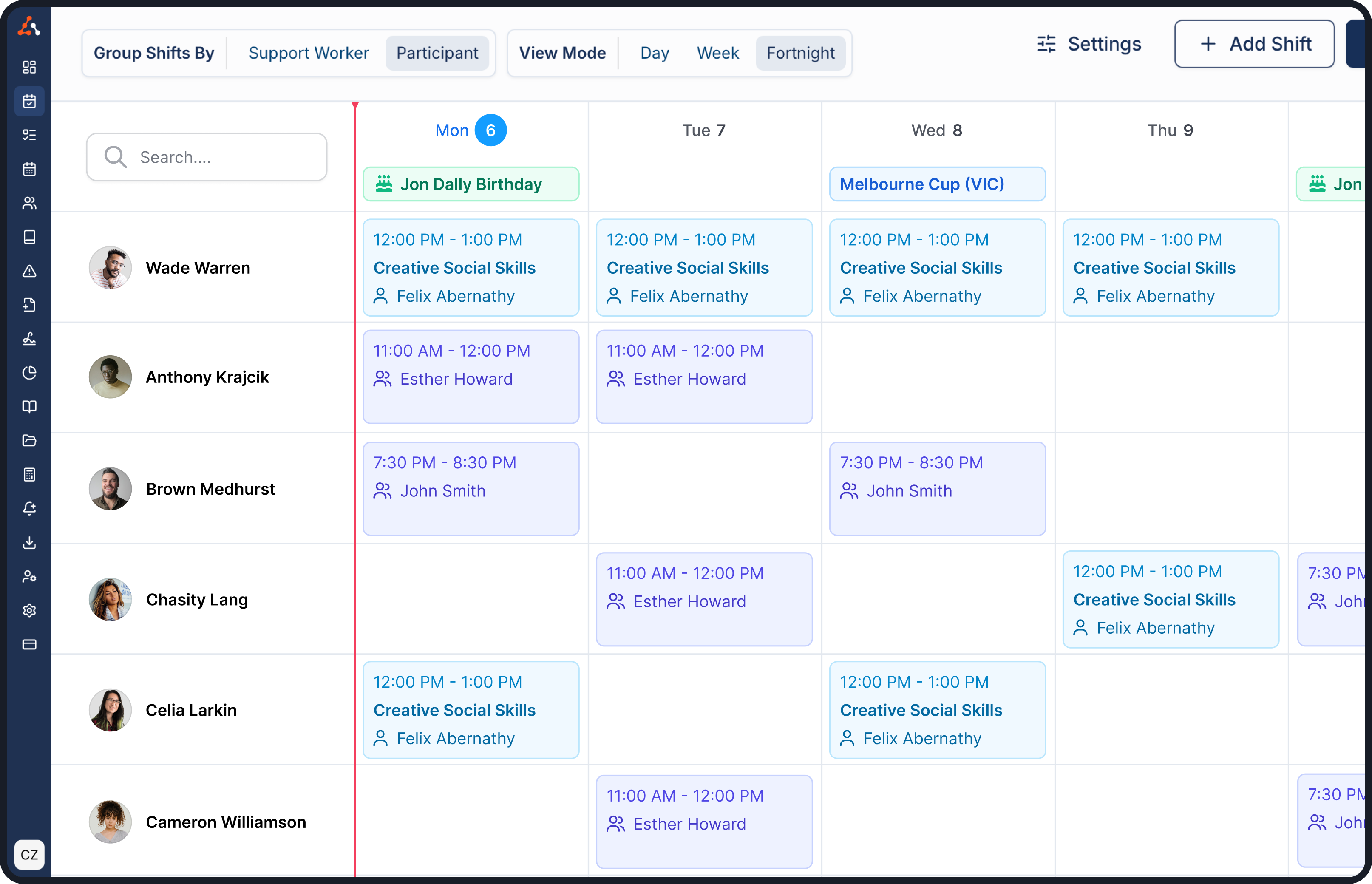 Astalty dashboard screenshot